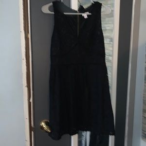 Lace with small cutouts dress
